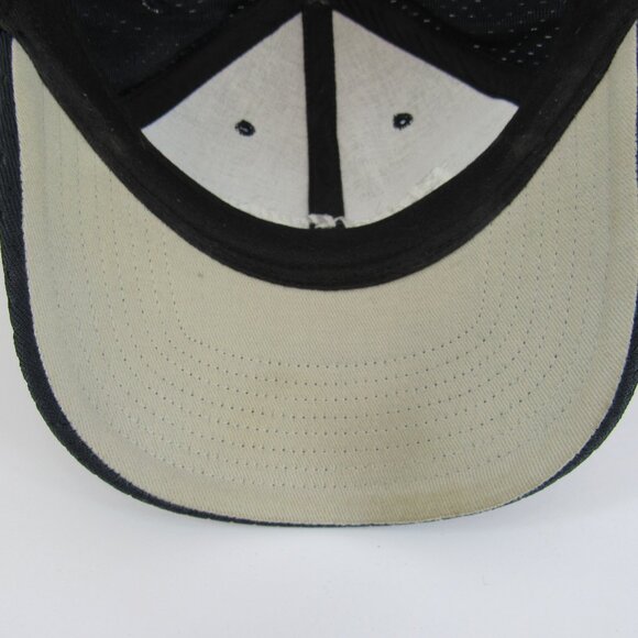 First Quality Embroidered Logo Men's Navy Blue Adjustable Strap Back Cap Hat - Picture 8 of 8